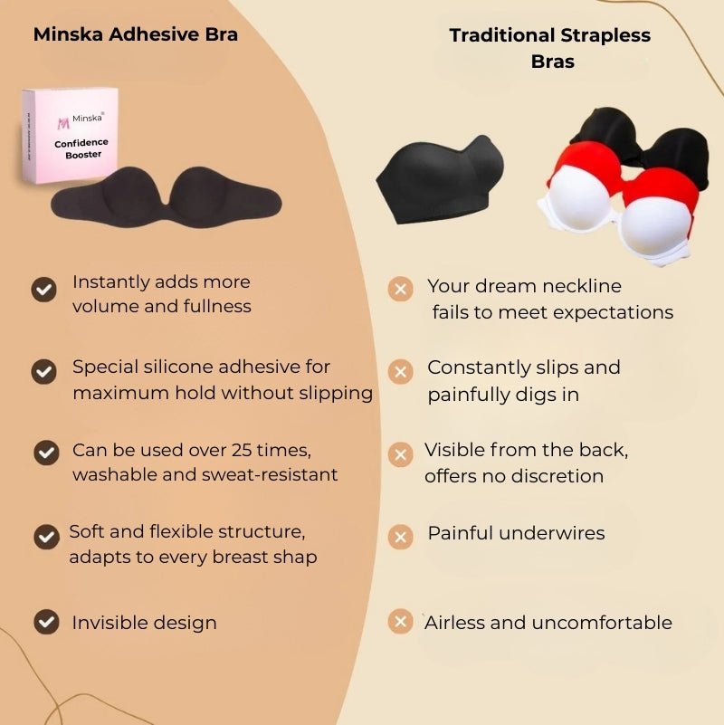 Strapless Push-Up Adhesive Bra™