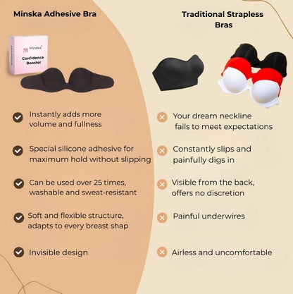 Strapless Push-Up Adhesive Bra™